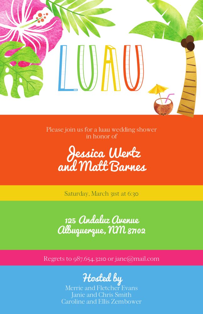 Luau Invitation