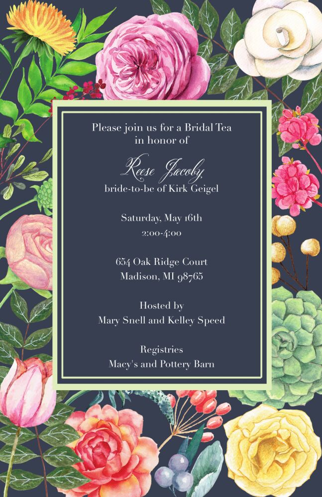 In Full Bloom Invitation