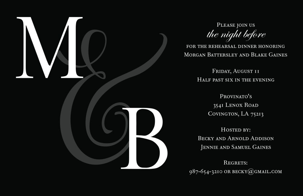 Our Initials Invitation