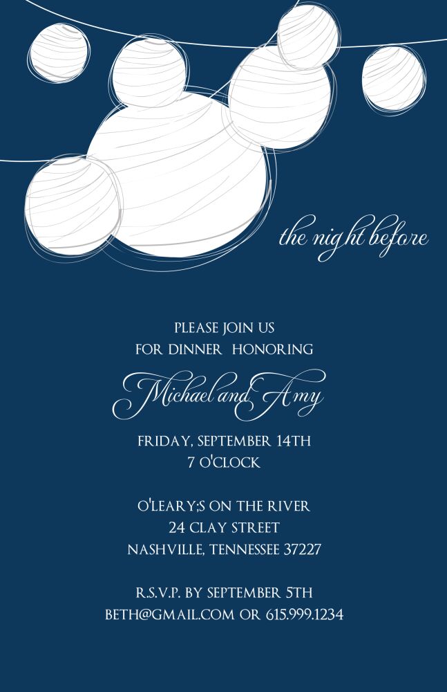 Lanterns Invitation