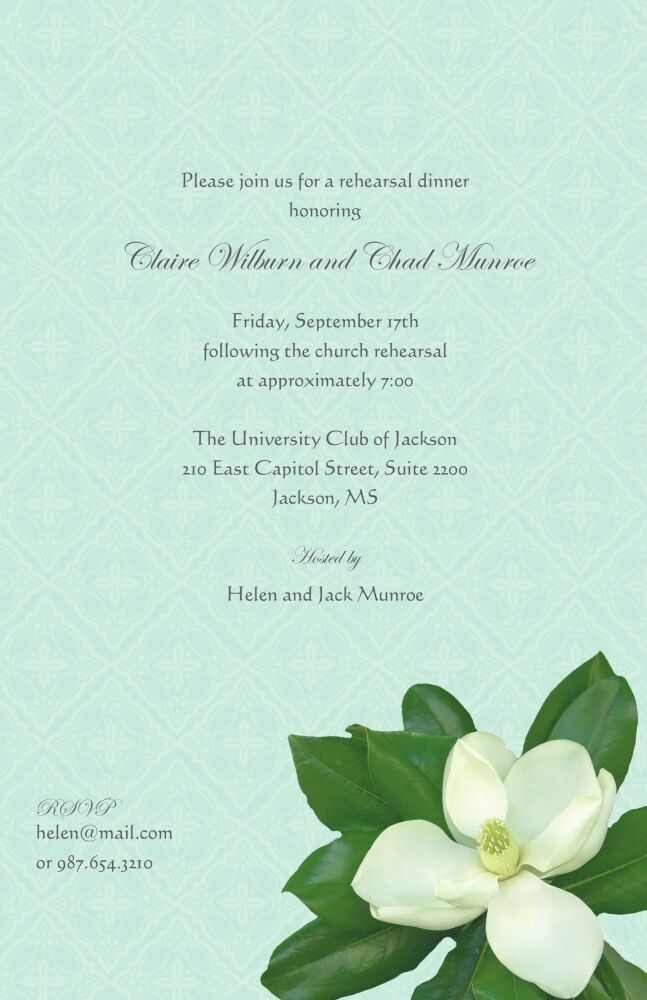 Magnolia invitation