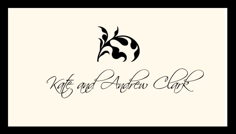 Black leaf accent enclosure card on IVORY