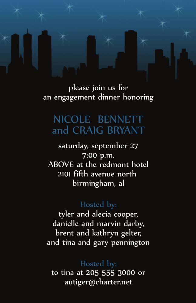 Cityscape invitation