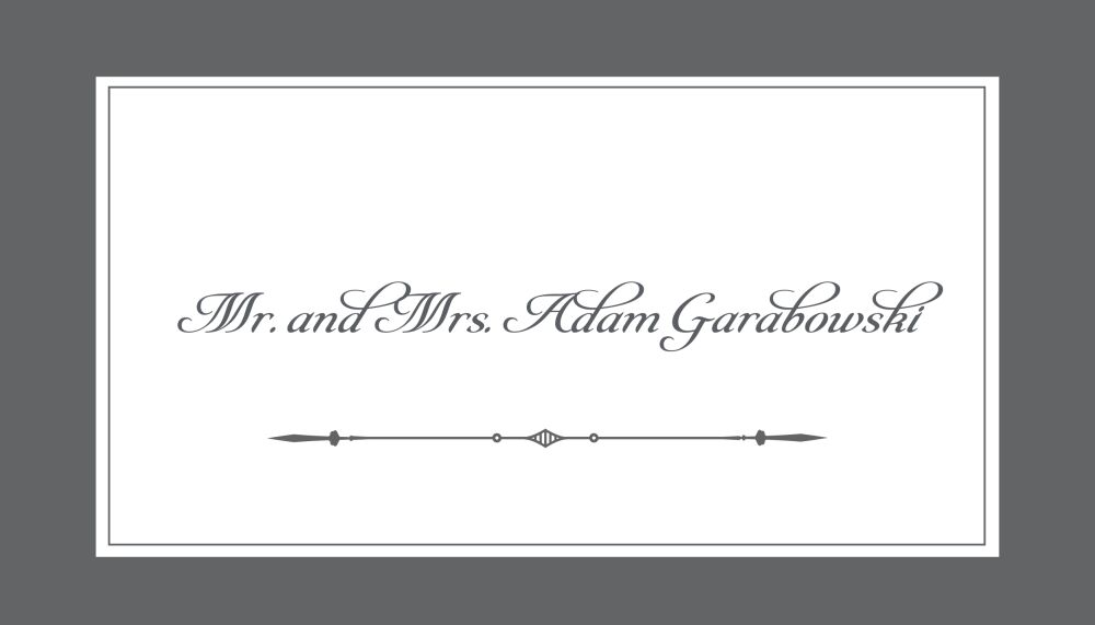 Simply Sophisticated Grey Enclosure Card