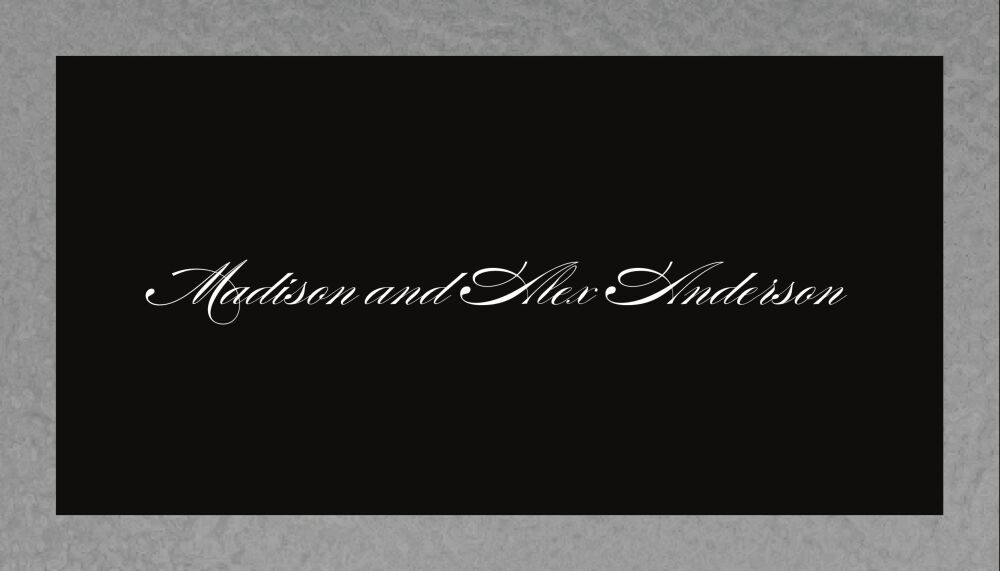 Brilliant Border on Black Foil-Pressed Enclosure Card