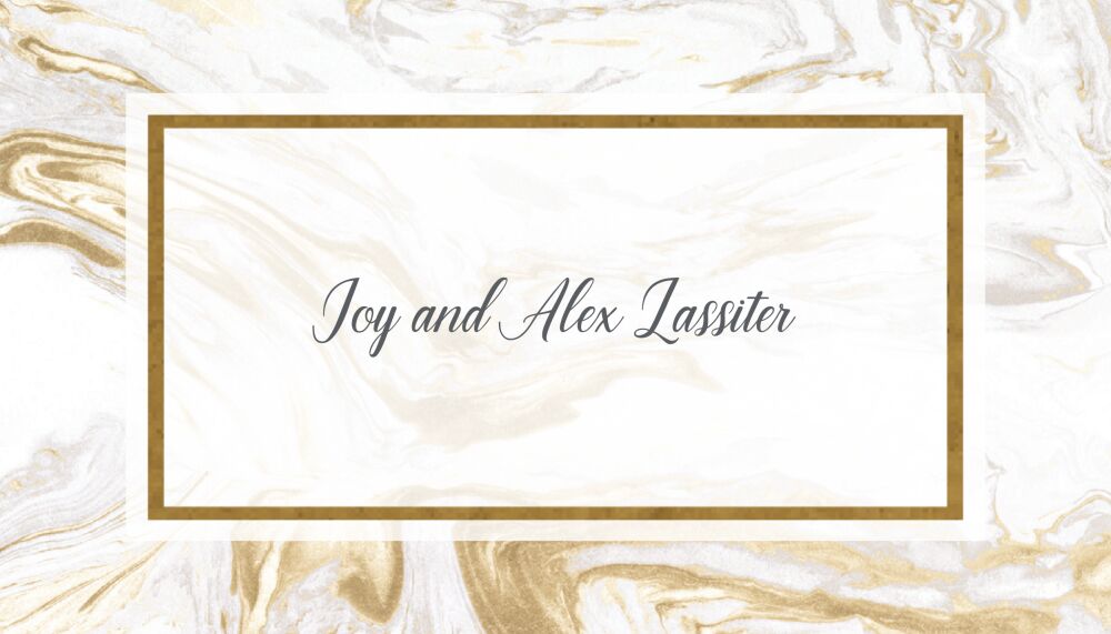 Lustrous Marble Foil-Pressed Enclosure Card