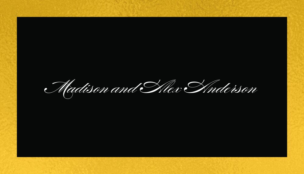 Black & Gold  Enclosure Card