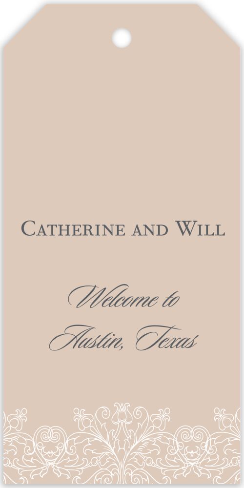 Lace Hanging Gift Tag