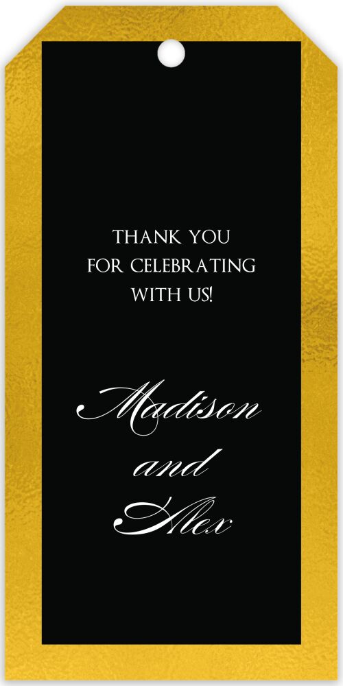 Black & Gold Gift Tag