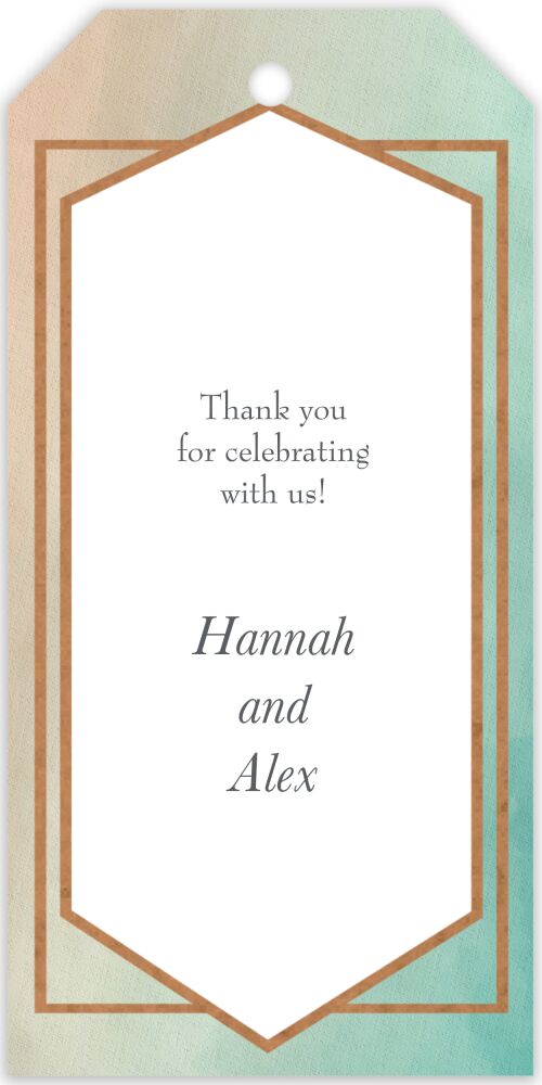 Metallic Ombre Foil-Pressed Gift Tag