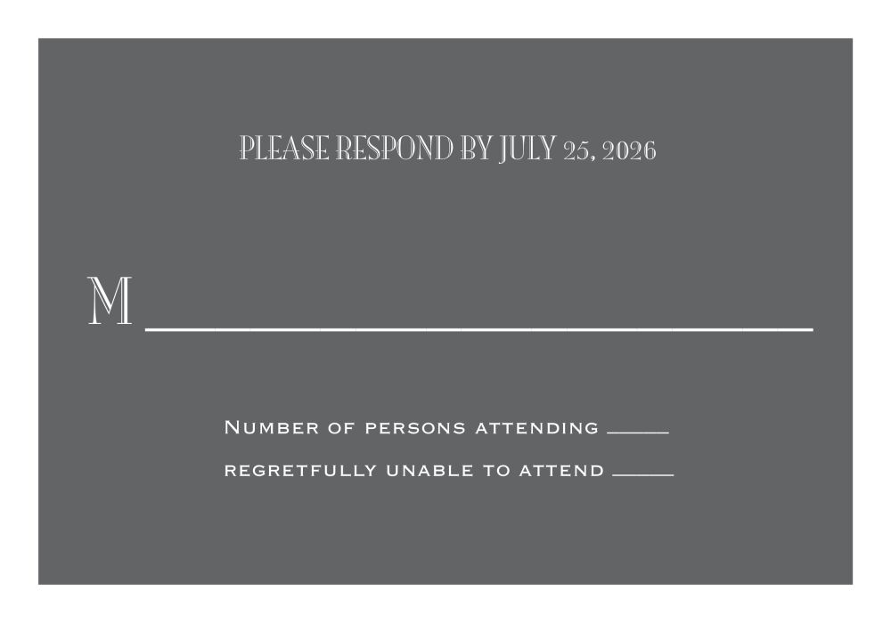 Grey Svelte Reply Card