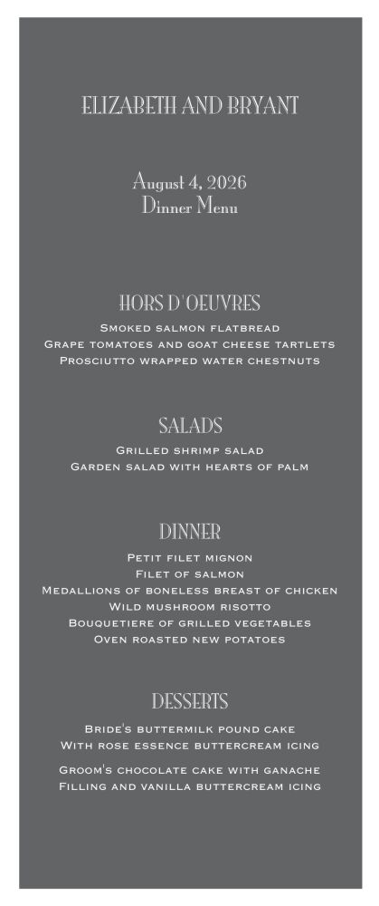 Grey Svelte Menu