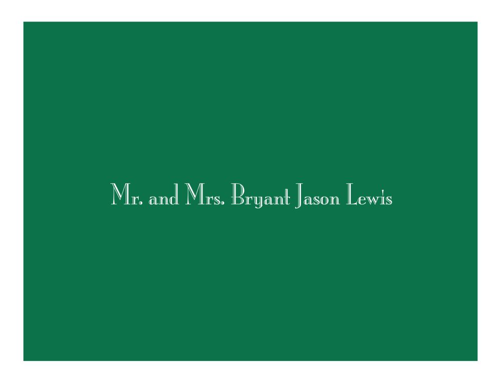 Green Svelte Notecard