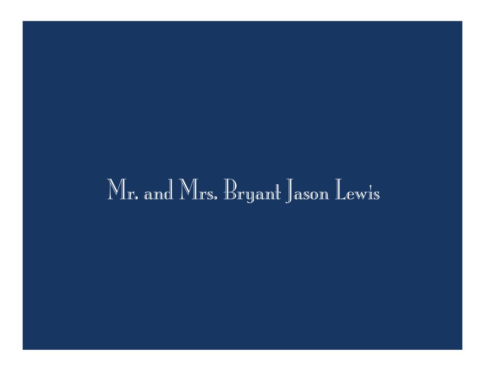 Navy Svelte Notecard