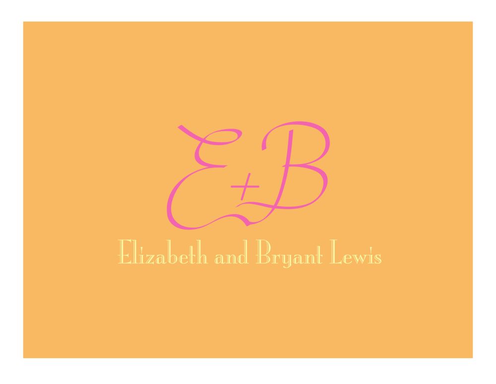 Peach Svelte Notecard