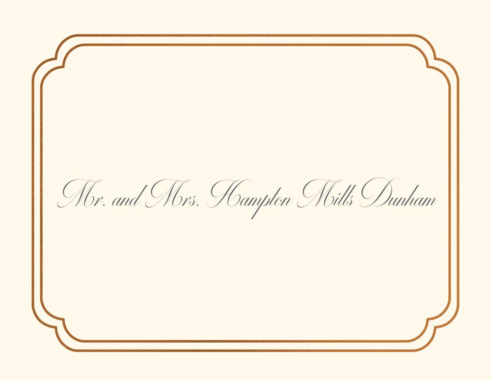 Double Frame Folded Note