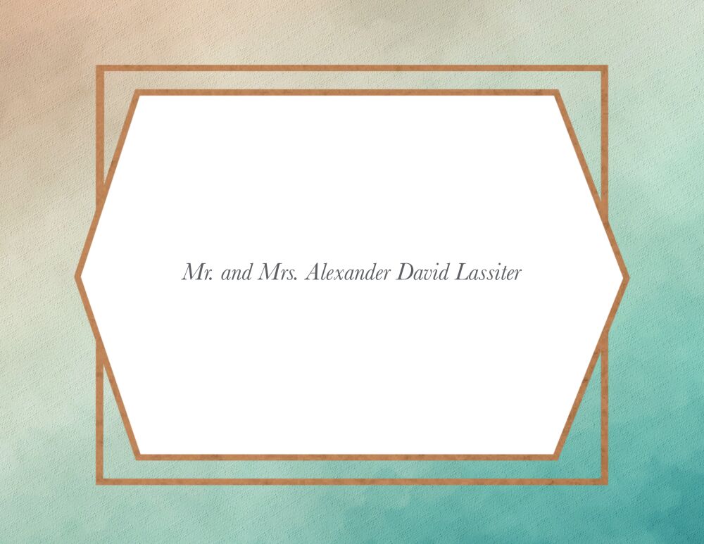 Metallic Ombre Foil-Pressed Folded Note