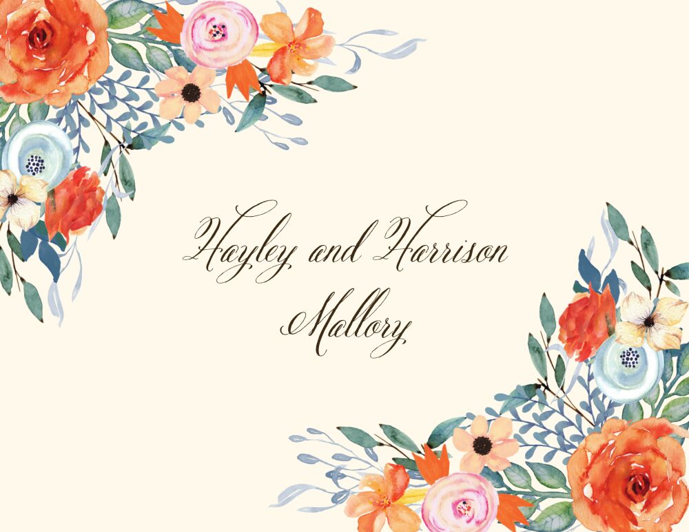 Fresh Floral Folded Note 
