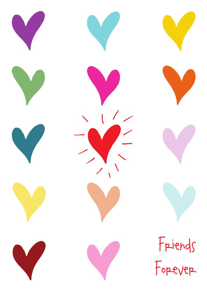 Forever Hearts Valentine Card