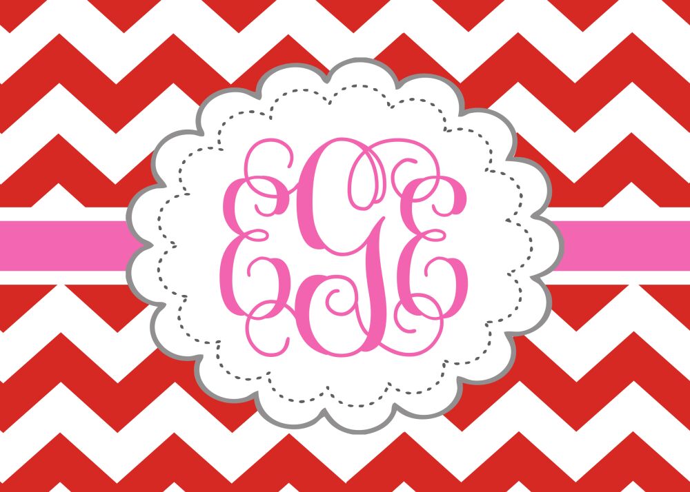 Chevron Valentine Cards