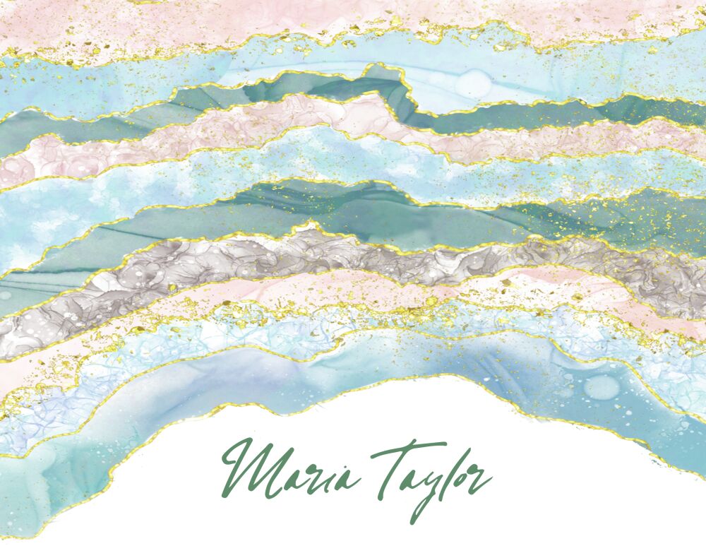 Aura Quartz Folded Note