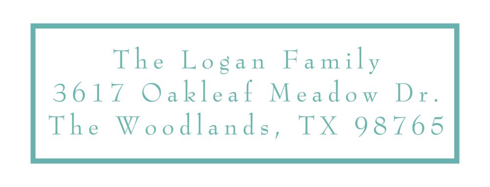 Simple Border Return Address Label