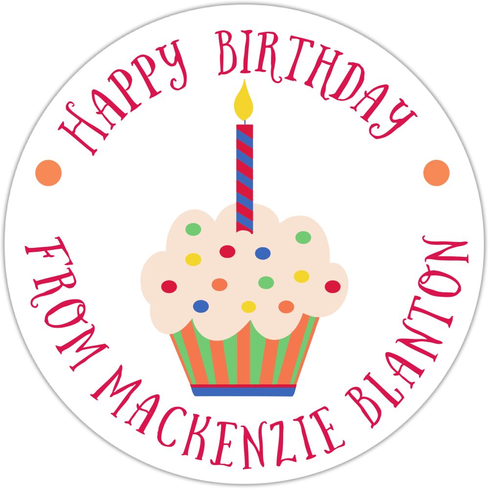 Cupcake Gift Sticker