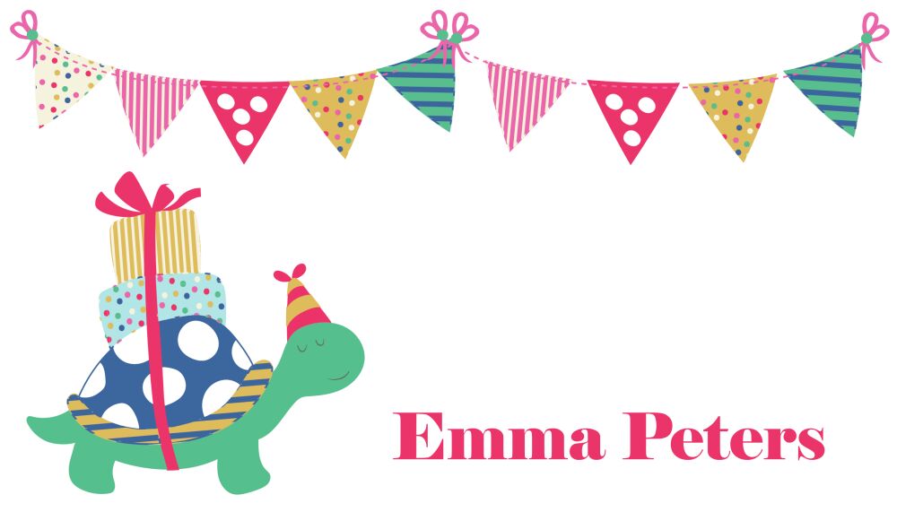 Party Turtle Enclosure Card