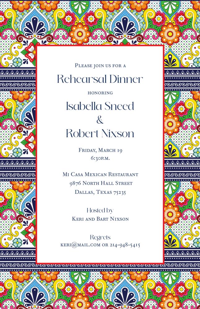 Talavera Invitation
