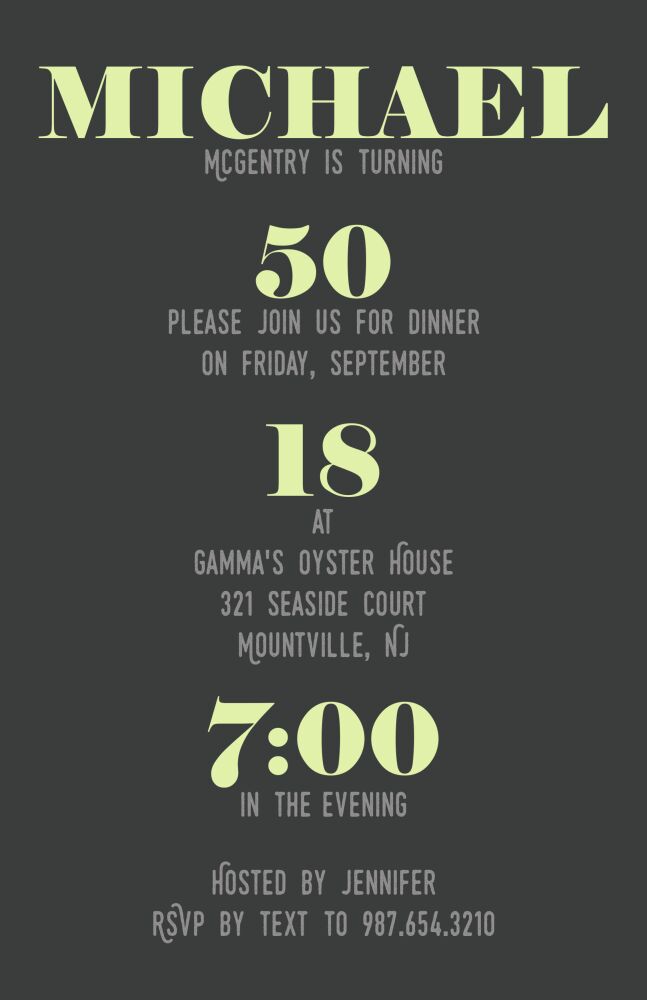 Party Day Invitation