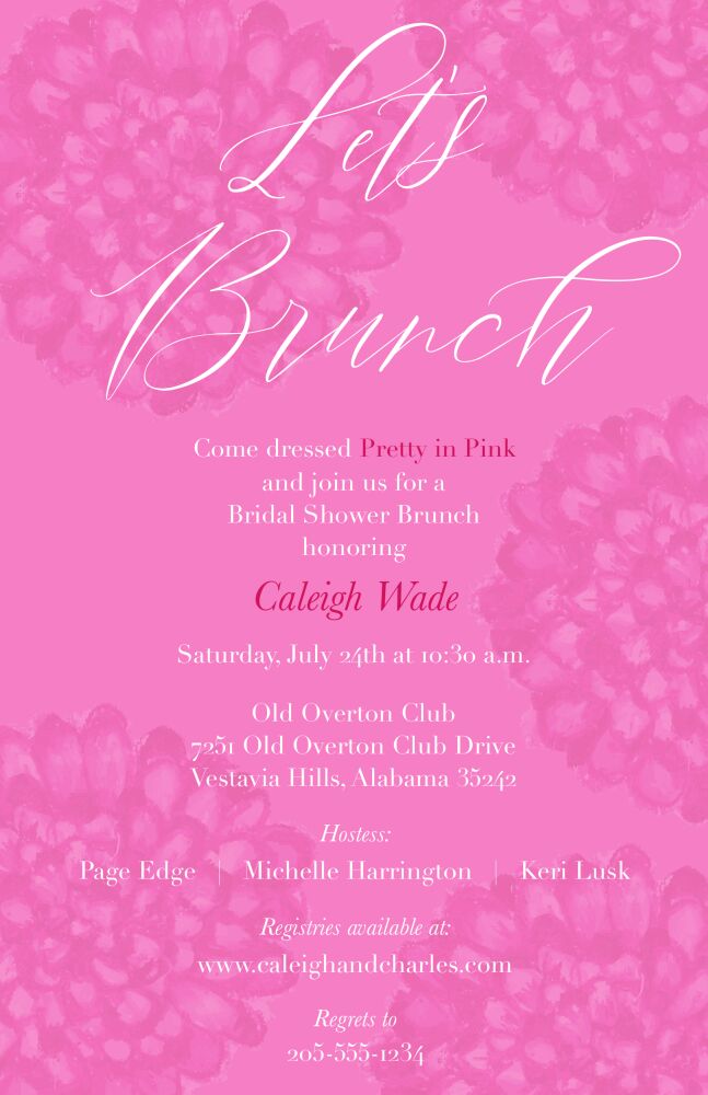 Pretty in Pink Invitation
