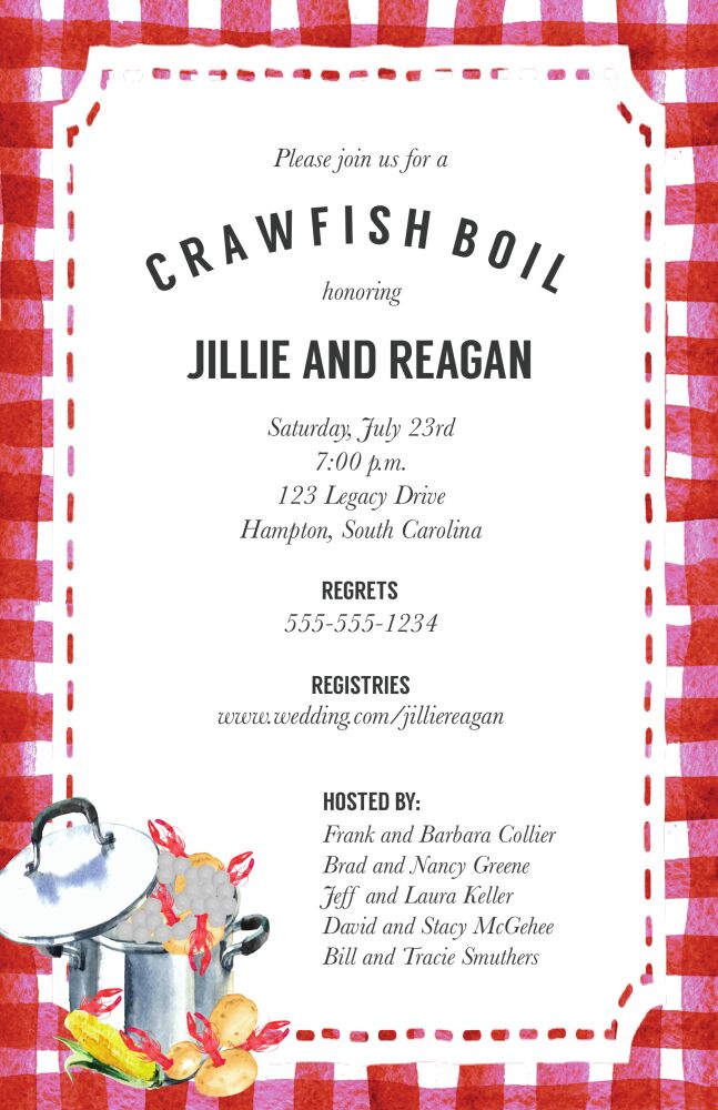 Crawfish Boil Invitation