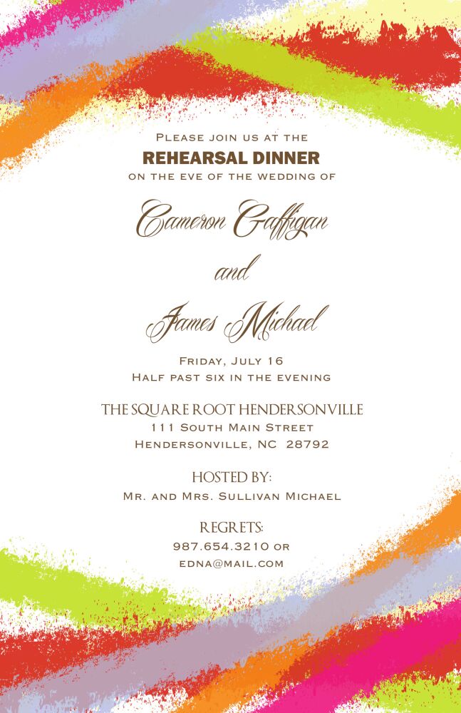 Watercolor Invitation