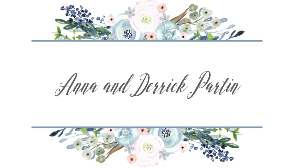 Watercolor Florals Enclosure Card