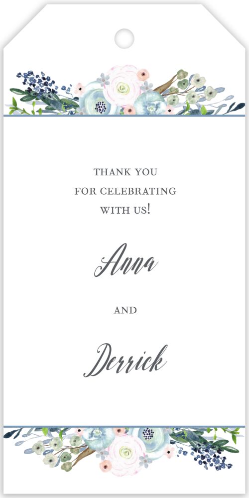 Watercolor Florals Gift Tag