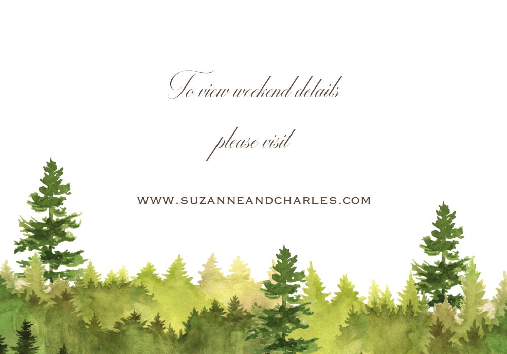 Watercolor Forest Accessory Card