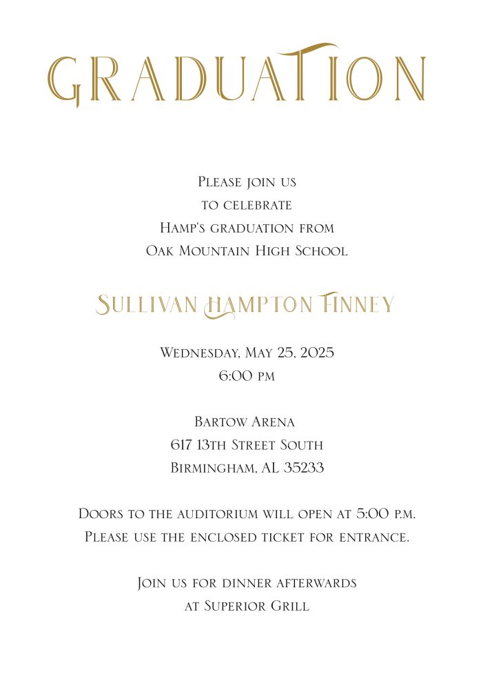 Graduation Invitation