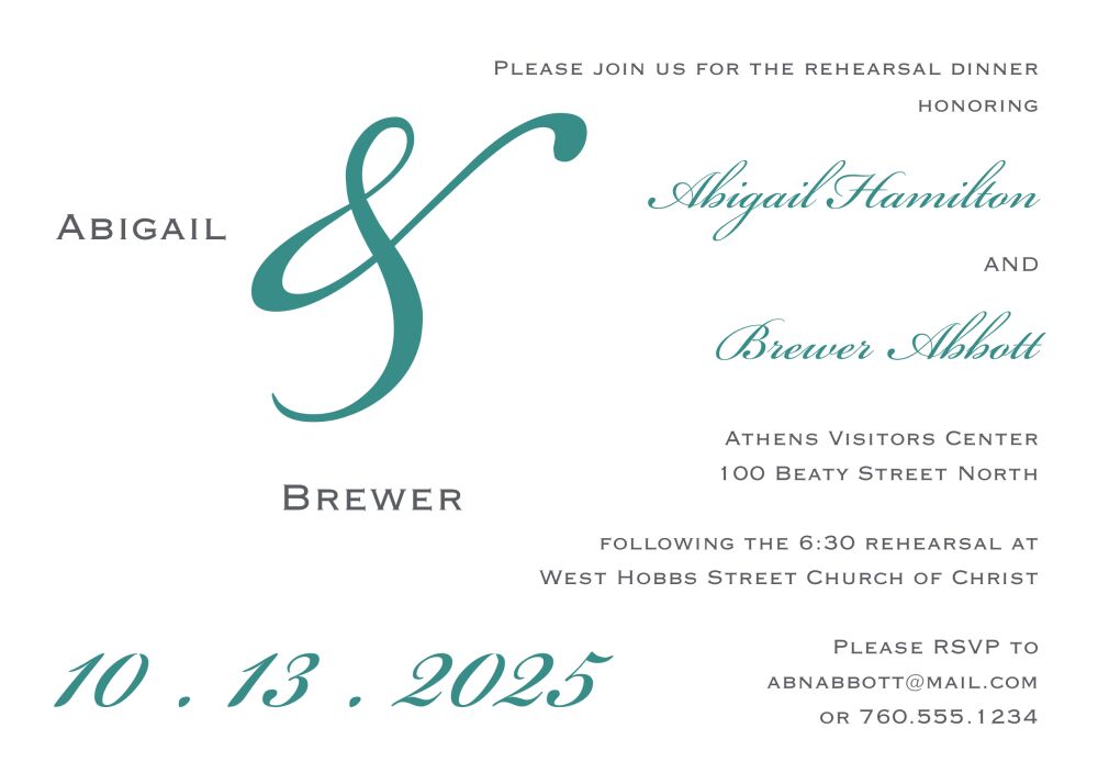 Ampersand Invitation
