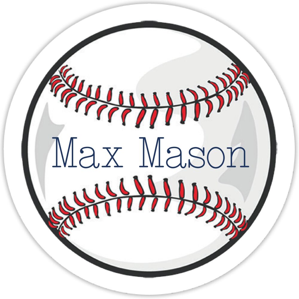 Baseball Water-resistant Label