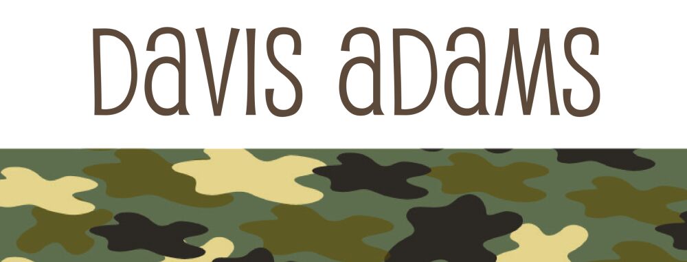 Camouflage Rectangular Water-resistant Label