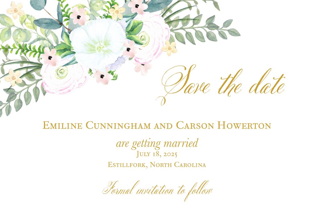 Carolina Save the Date Magnet