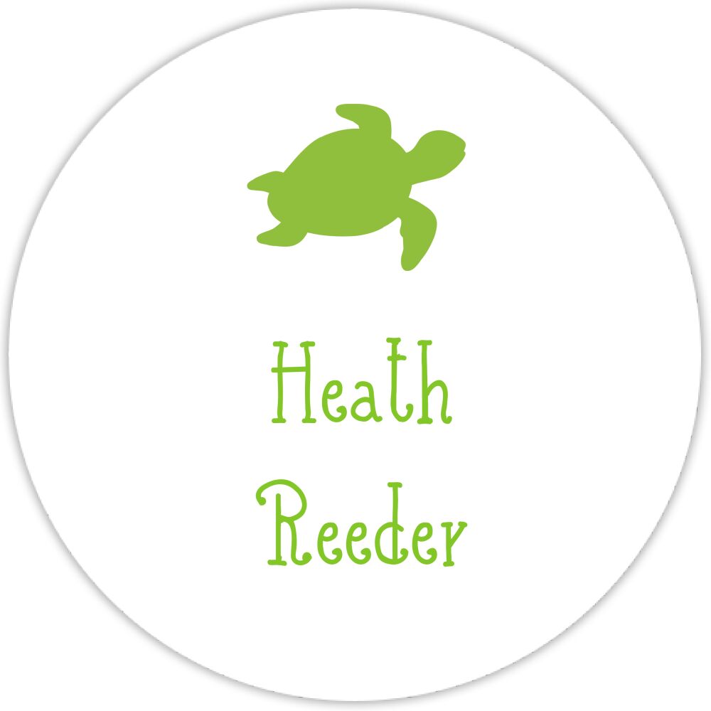 Turtle Water-Resistant Label