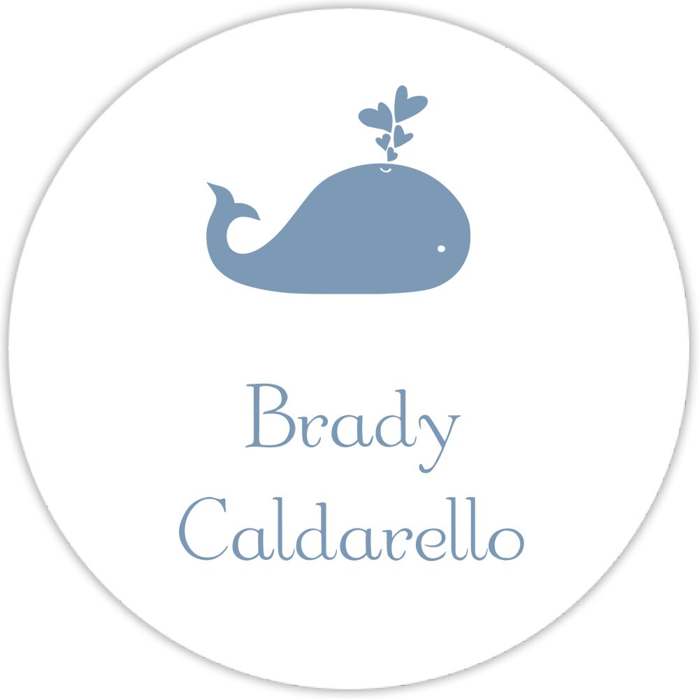 Whale Water-Resistant Label