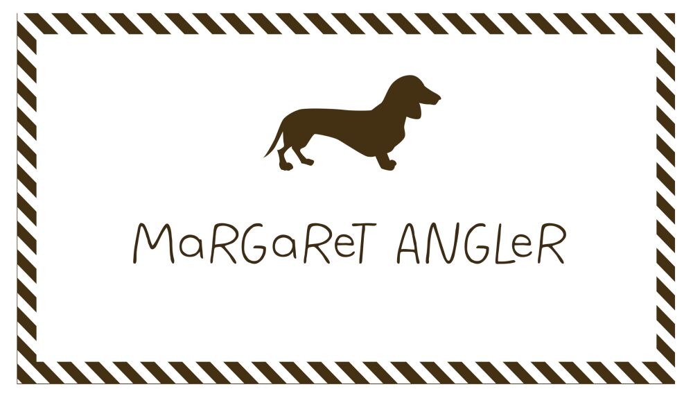 Ebony Dachshund Enclosure Card