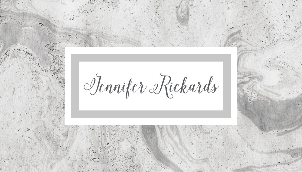 Grey Marbled Enclosure Card