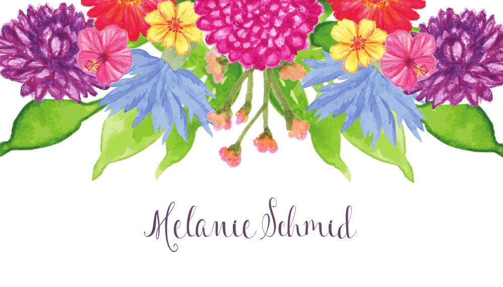 Floral Enclosure Card