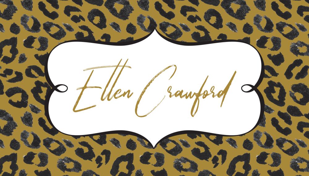 Wild Leopard Enclosure Card