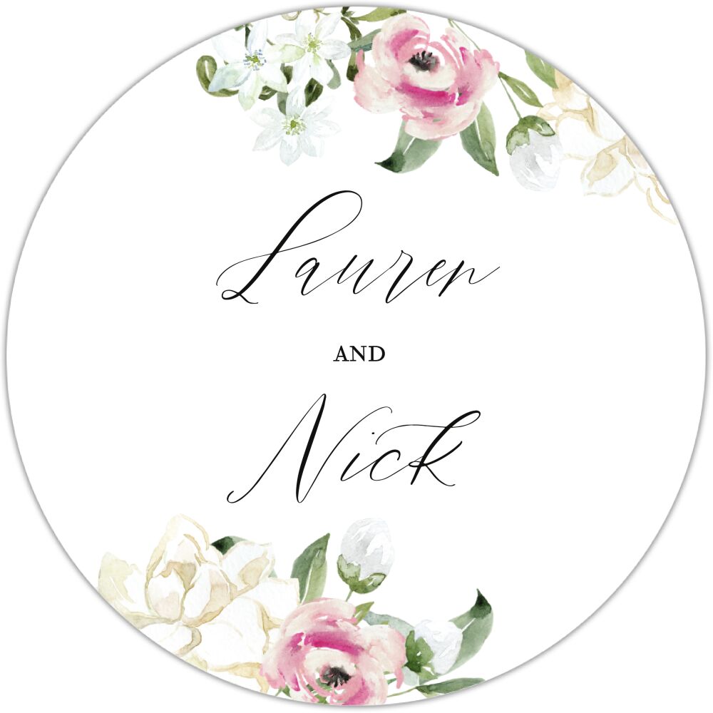 Subtle Floral Gift Sticker