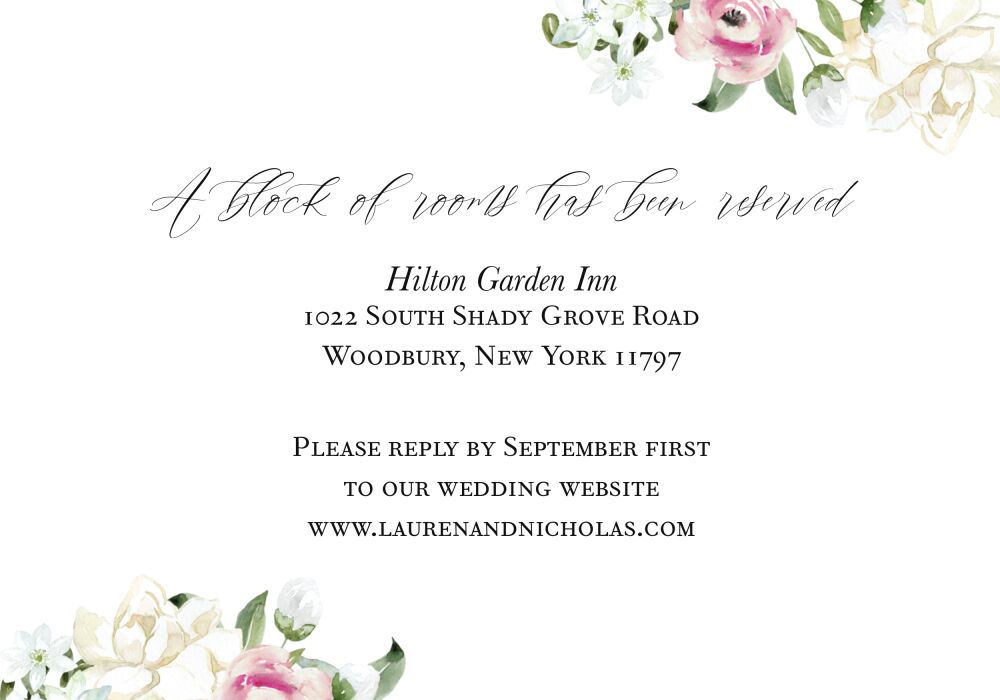 Subtle Floral Accessory Card