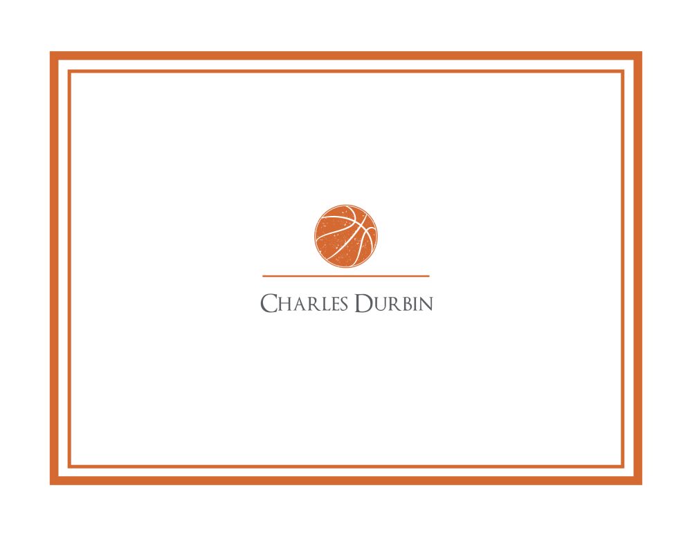 Basketball Folded Note